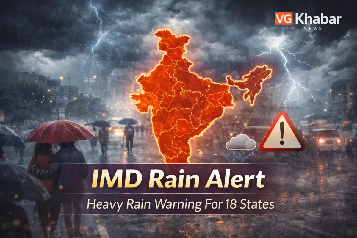 IMD Rain Alert For 18 States