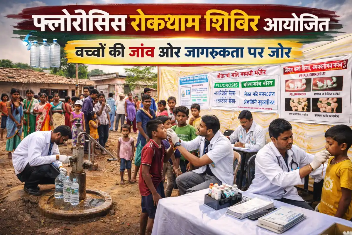 कोंडागांव में फ्लोरोसिस रोकथाम शिविर आयोजित