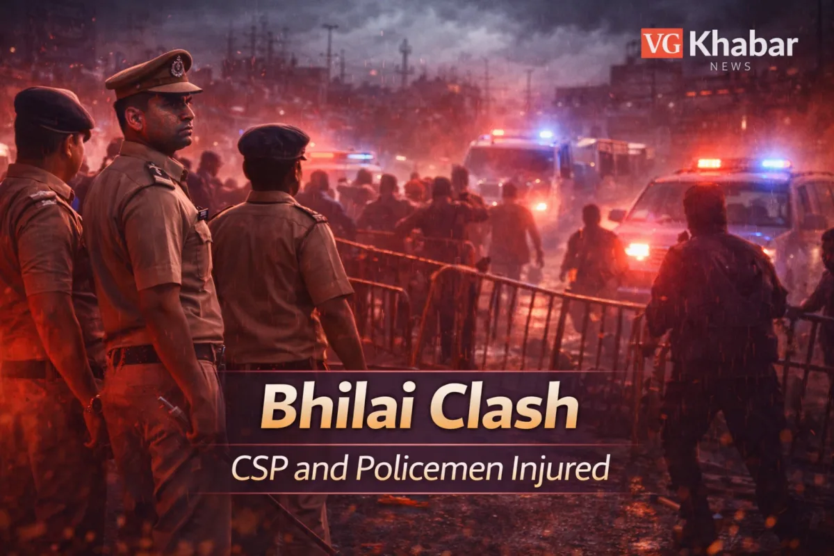 Bhilai CSP And Policemen Injured In Clash