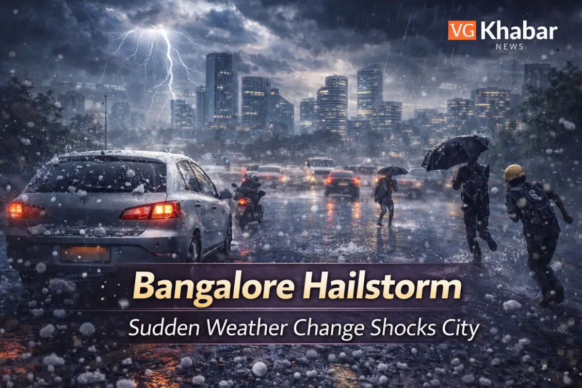 Bangalore Hailstorm Sudden Weather Change Shocks City