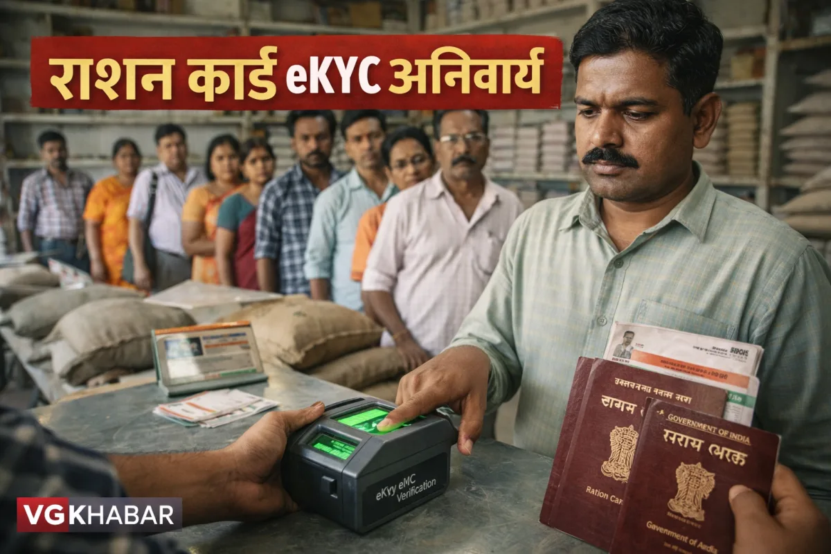 राशन कार्ड धारकों के लिए eKYC अनिवार्य चेतावनी
