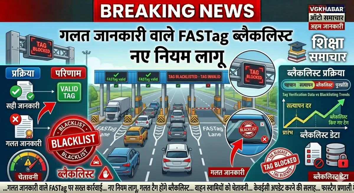 गलत जानकारी वाले FASTag होंगे ब्लैकलिस्ट