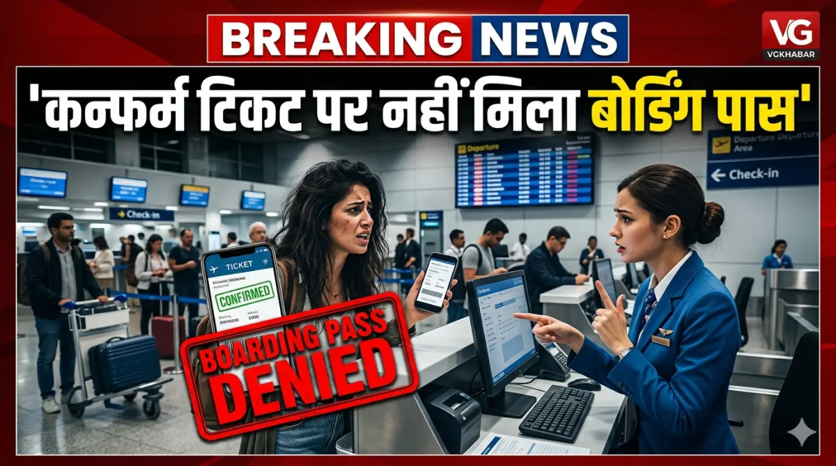 कन्फर्म टिकट पर नहीं मिला बोर्डिंग पास